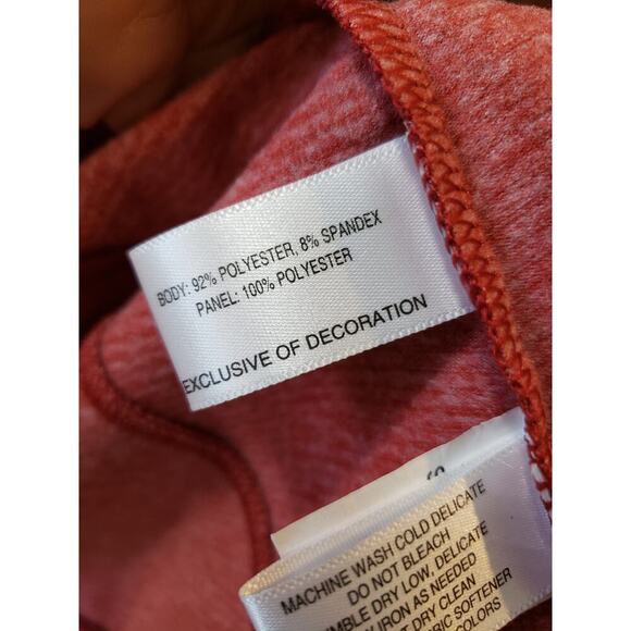 Cutter & Buck Jacket Red Women's Size Medium Melange Stripe Large Long Sleeves - Picture 9 of 12